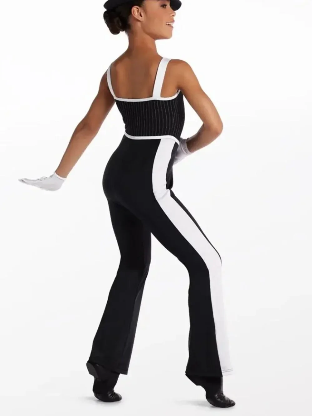 Pinstripe Jumpsuit Weissman Dance Costume LC 15726 New York New York